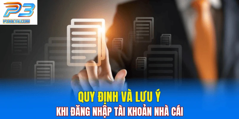 Điều Khoản Và Điều Kiện 2 Quy định và lưu ý khi đăng nhập tài khoản nhà cái